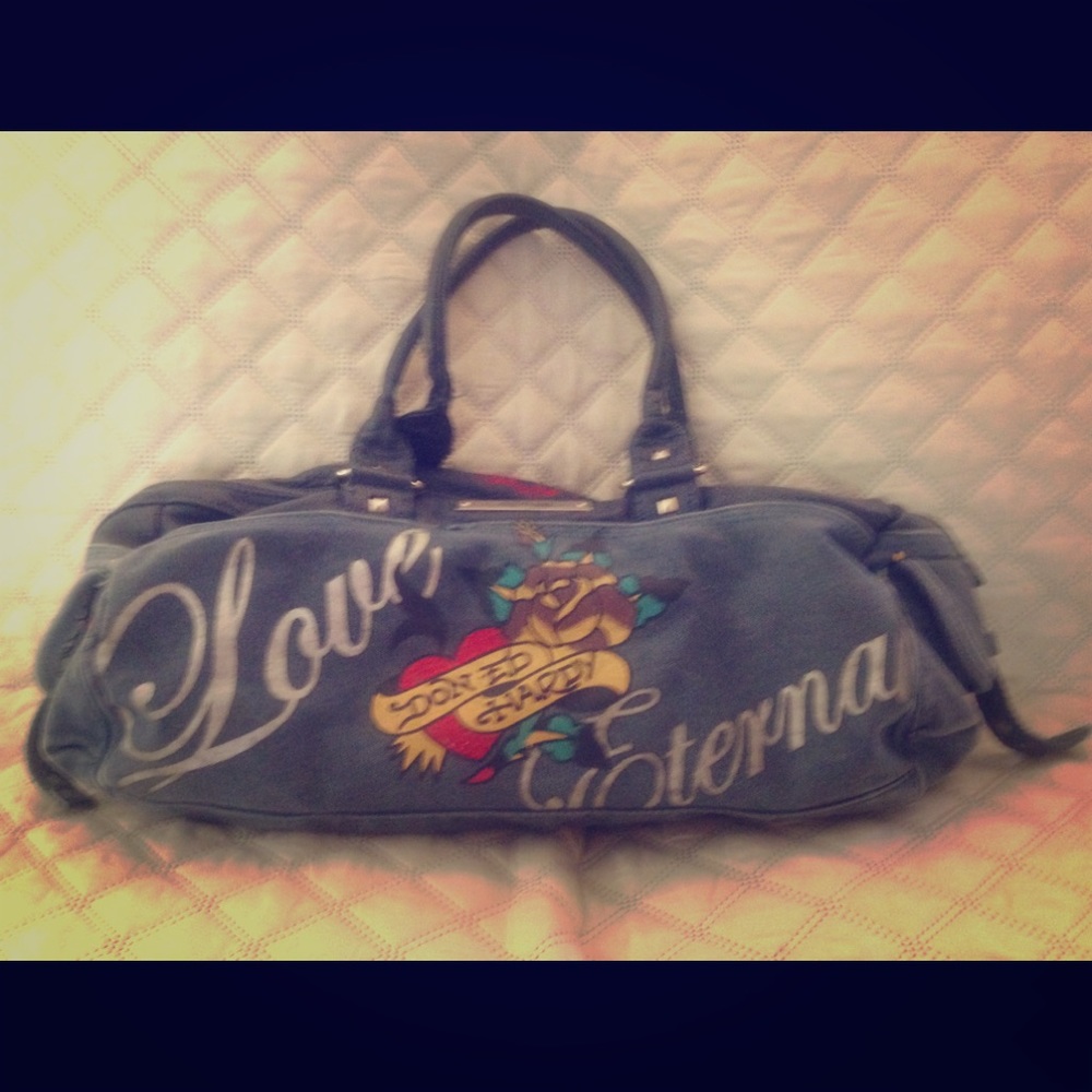 Vintage Ed Hardy duffle bag